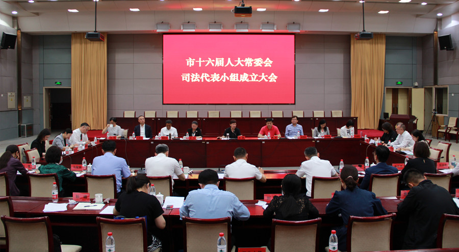 齐静副主任出席市十六届人大常委会司法代表小组成立会议并讲话