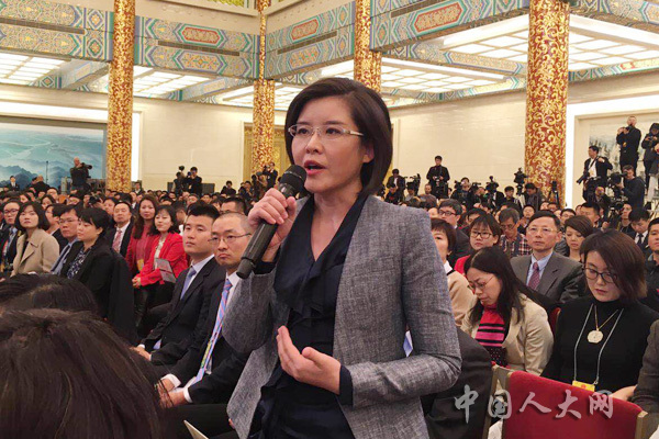中央电视台记者提问