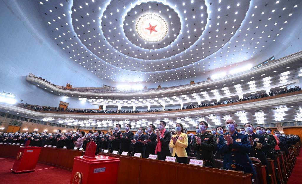 十四届全国人大一次会议第三次全体会议——会议现场