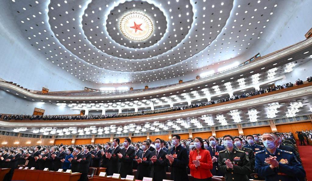 十四届全国人大一次会议在北京闭幕——闭幕式现场