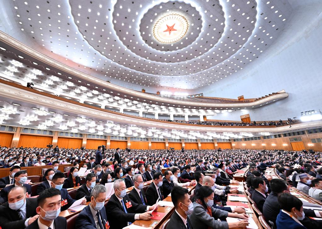 十四届全国人大一次会议在北京闭幕——闭幕式现场