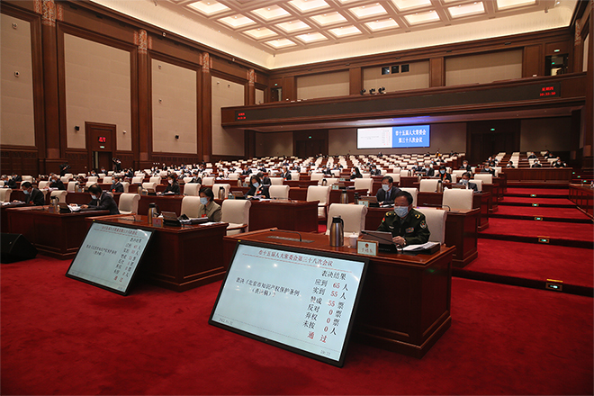 北京市十五届人大常委会第三十八次会议表决通过知识产权保护条例