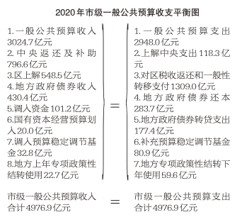 2020年市级一般公共预算收支平衡图