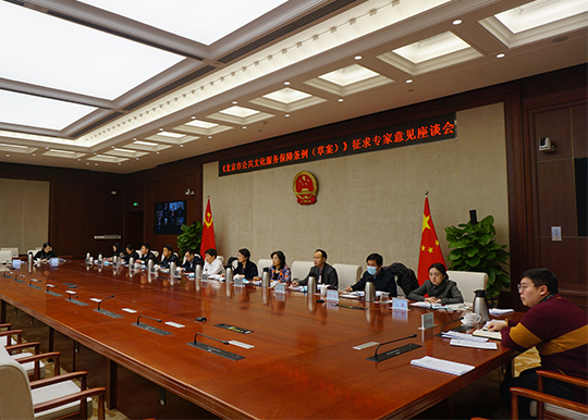 杜飞进副主任出席《北京市公共文化服务保障条例(草案)》征求专家意见视频座谈会