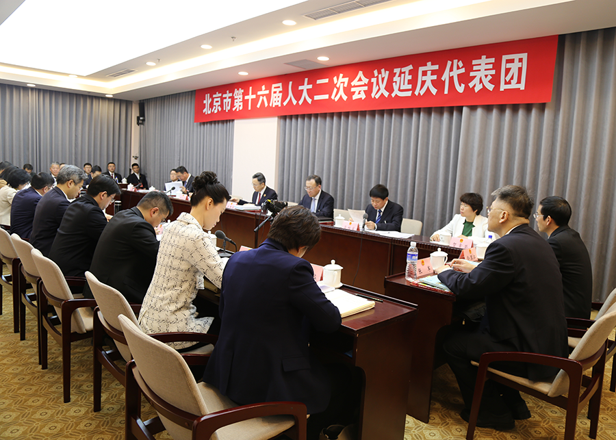 北京市第十六届人大二次会议延庆代表团举行全团会.png