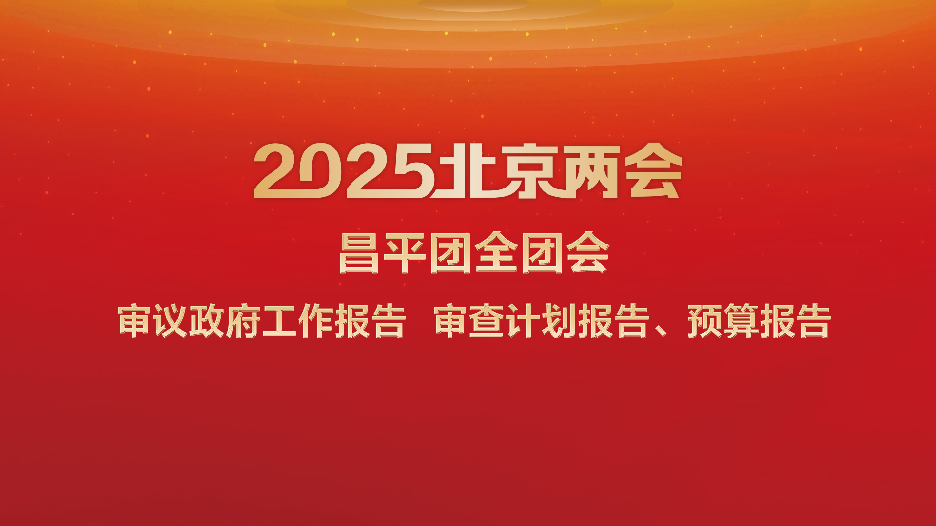 直播回顾｜昌平团全团会审议政府工作报告
