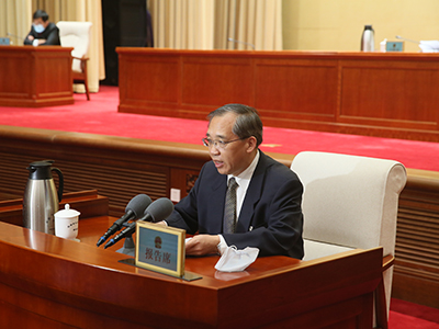 听取关于《北京市人民代表大会议事规则(修订草案)》的说明