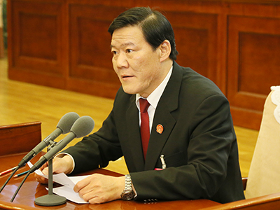 北京知识产权法院就提请的任免议案作说明